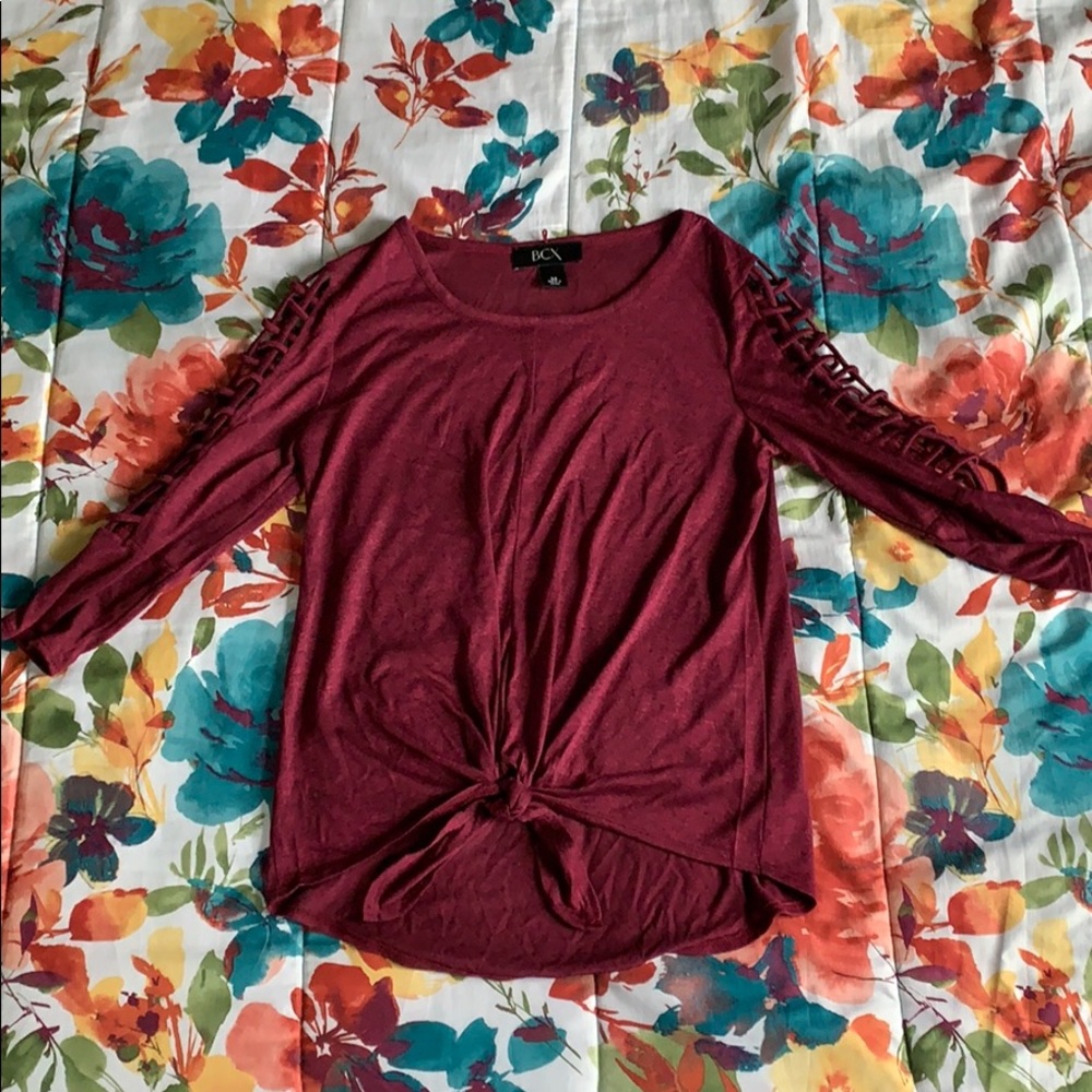 Cropped Crosshatched Shirt